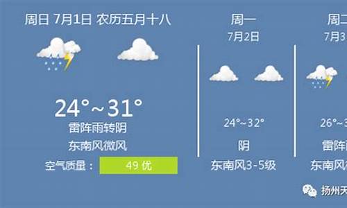 扬州半月天气预报_扬州半月天气预报40天